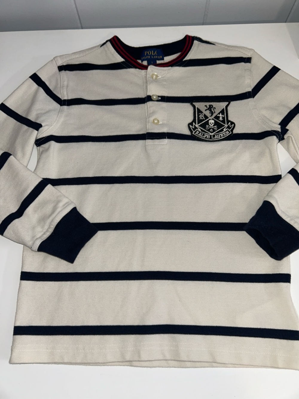 Polo Ralph Lauren Boy’s Long Sleeve Preppy Henley Size 7